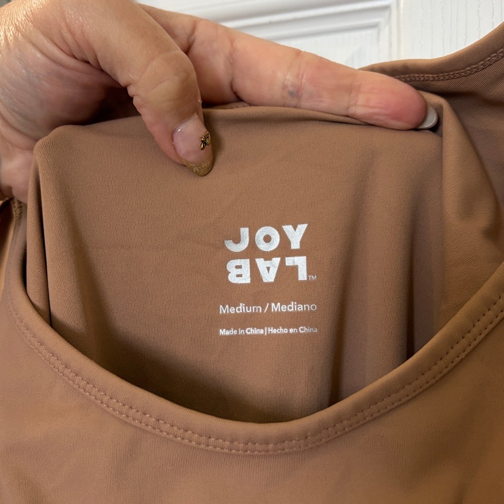 JoyLab Tan Corset Jumpsuit with Flare legs - Picture 4 of 7